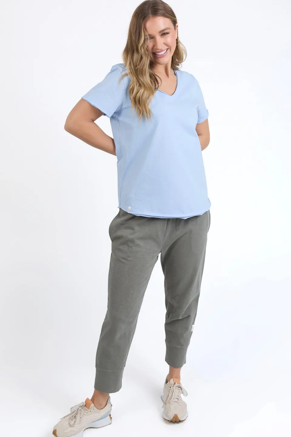 Elm Pima Dream Blue Relaxed Tee
