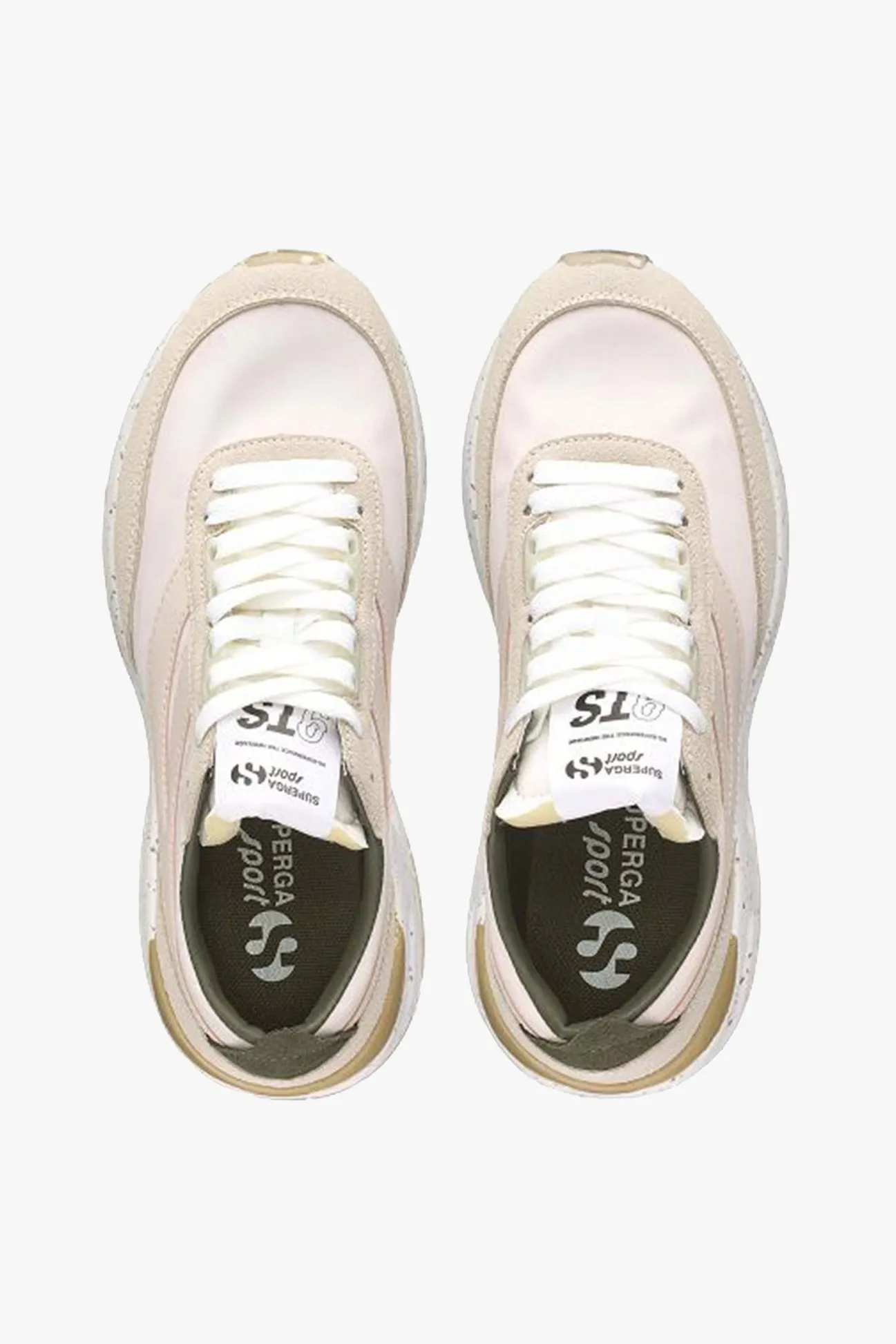 Superga 4089 Pink 9TS Slim Vegan Leather Trainers
