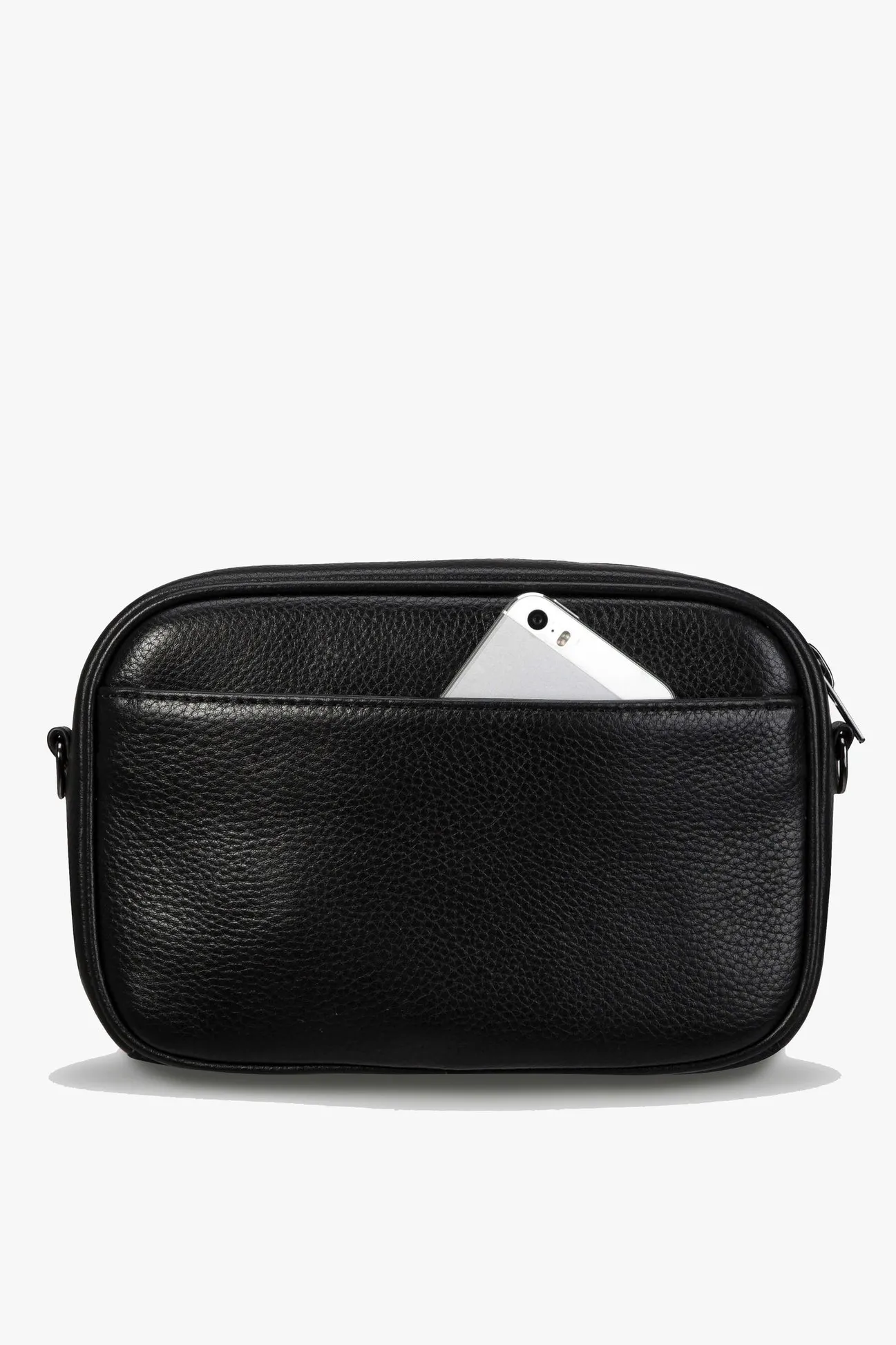 Status Anxiety Plunder Black Crossbody Bag Webbed Strap