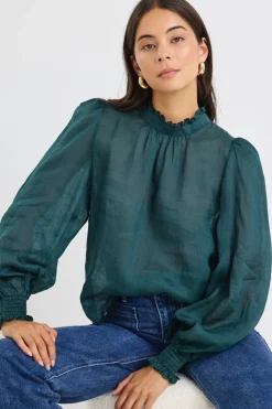 By Rosa. Poet Forest Long Sleeve High Neck Top