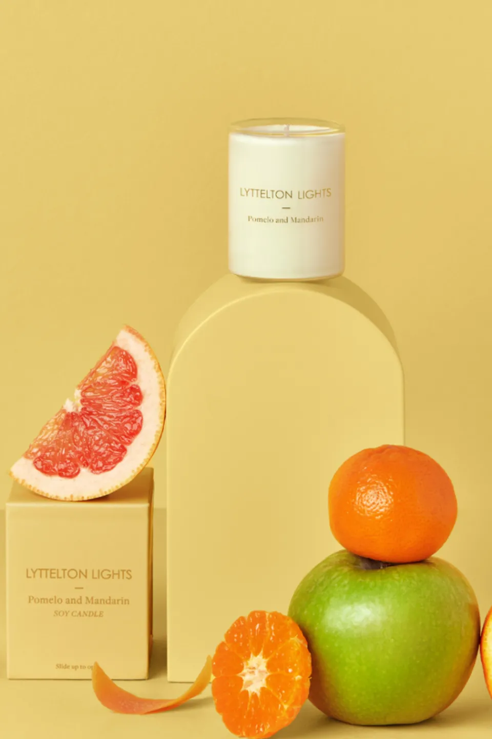 Lyttelton Lights Pomelo + Mandarin Medium 65hr Candle