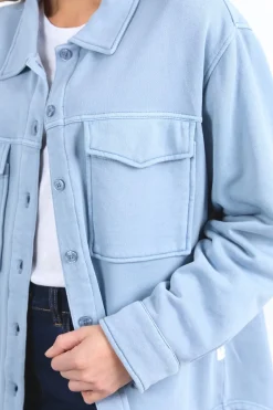Elm Poppy Steel Blue Fleece Jacket