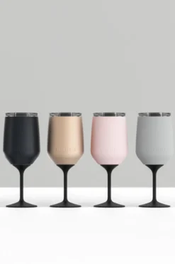 Huski Powder Pink 2.0 Wine Tumbler with Stem