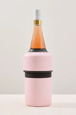 Huski Powder Pink Wine Bottle Cooler