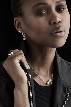 Stolen Girlfriends Club Protector Sleeper Earrings Silver