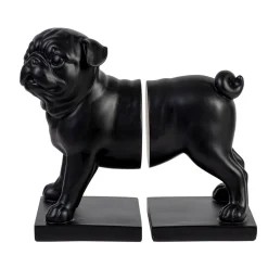 Kerridge Pug Dog Black Bookends