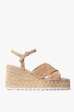 Zoe Kratzmann Quench Beige Suede Wedge Heel