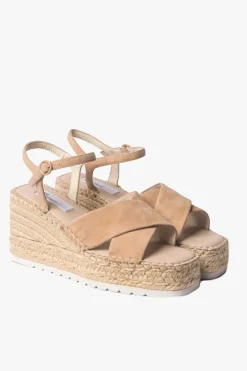 Zoe Kratzmann Quench Beige Suede Wedge Heel