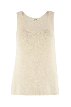 RE:UNION Label Reef Ivory Relaxed Knit Tank Top