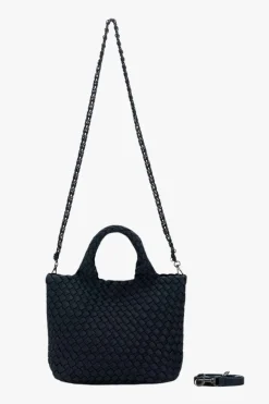Black Caviar Reeva Black Woven Mini Bag