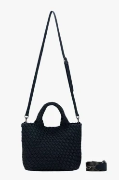 Black Caviar Reeva Black Woven Mini Bag