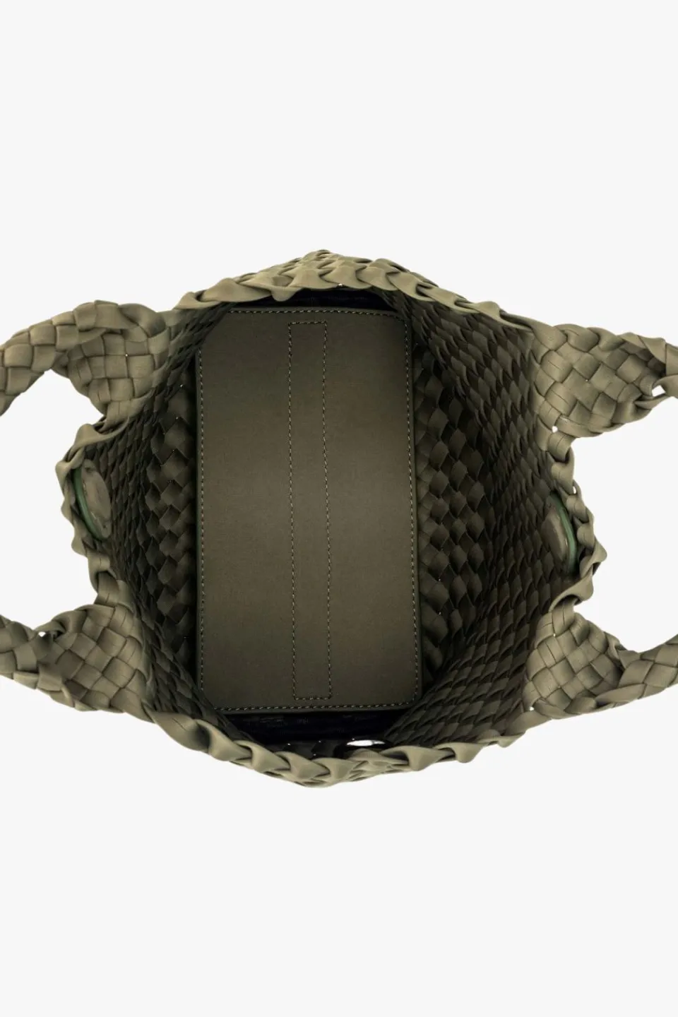 Black Caviar Reeva Light Olive Woven Mini Bag