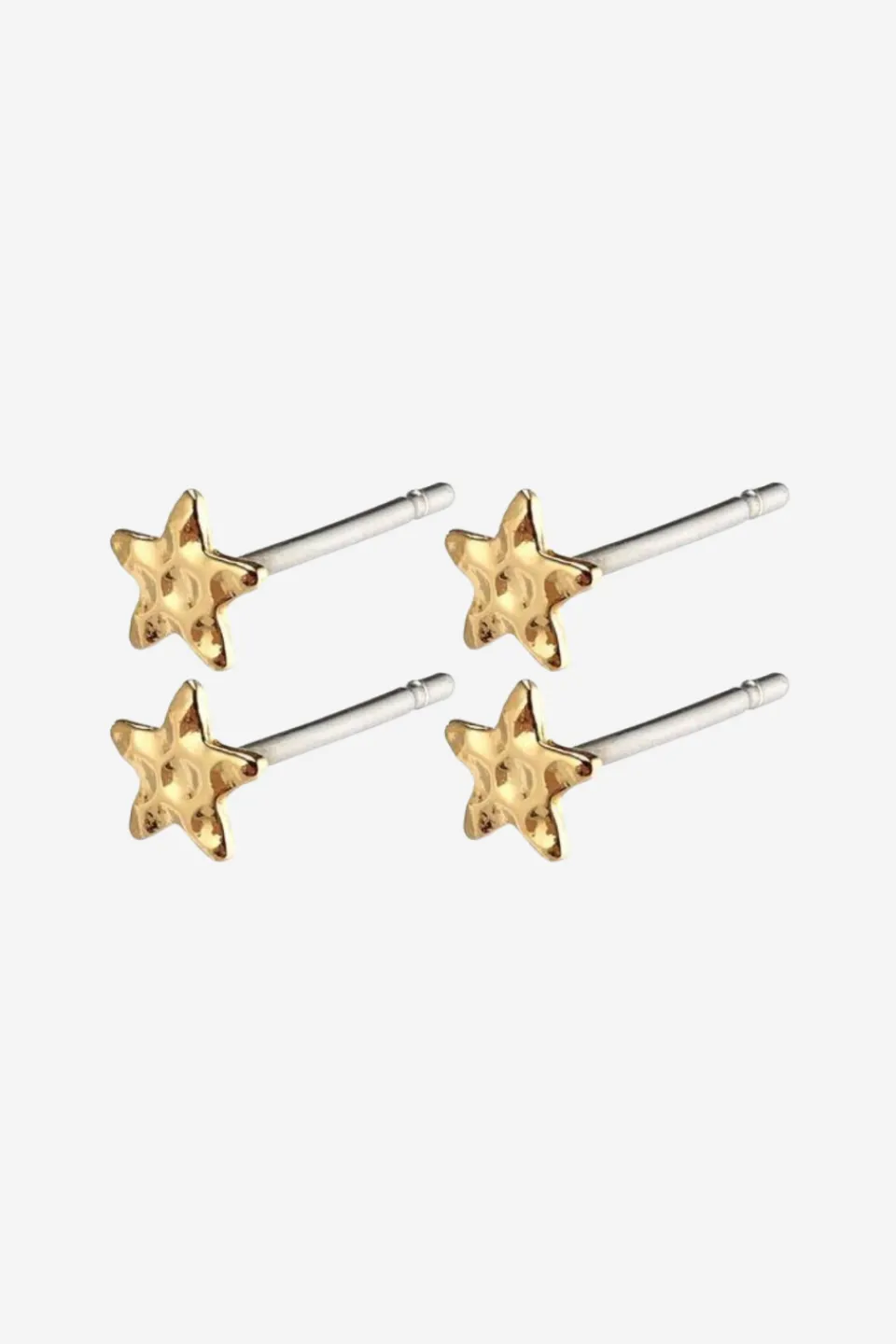 Pilgrim Regina mini Star Stud Gold Earrings Two Pack EOL