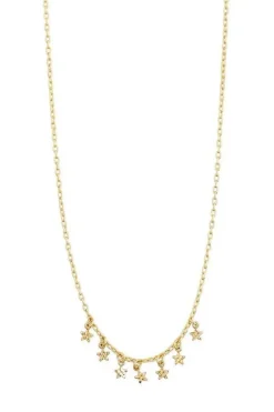 Pilgrim Regina Seven Mini Stars Gold Pendant EOL Necklace