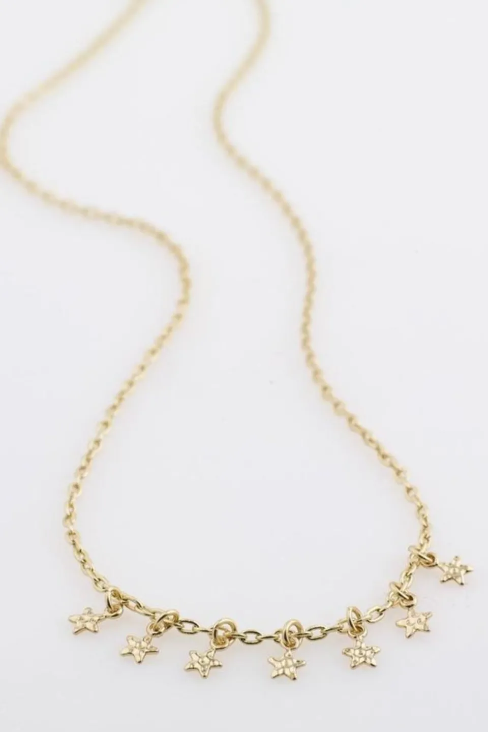 Pilgrim Regina Seven Mini Stars Gold Pendant EOL Necklace