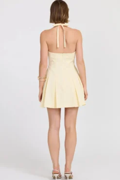 Sovere Reprive Pannacotta Halter Mini Dress