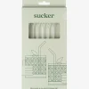 Sucker Reusable Glass Transparent Drinking Straws