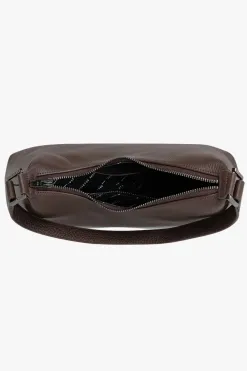Status Anxiety Reverie Cocoa Asymmetric Leather Shoulder Bag