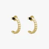 Murkani Ribbed 18k Gold Hoop EOL Earrings