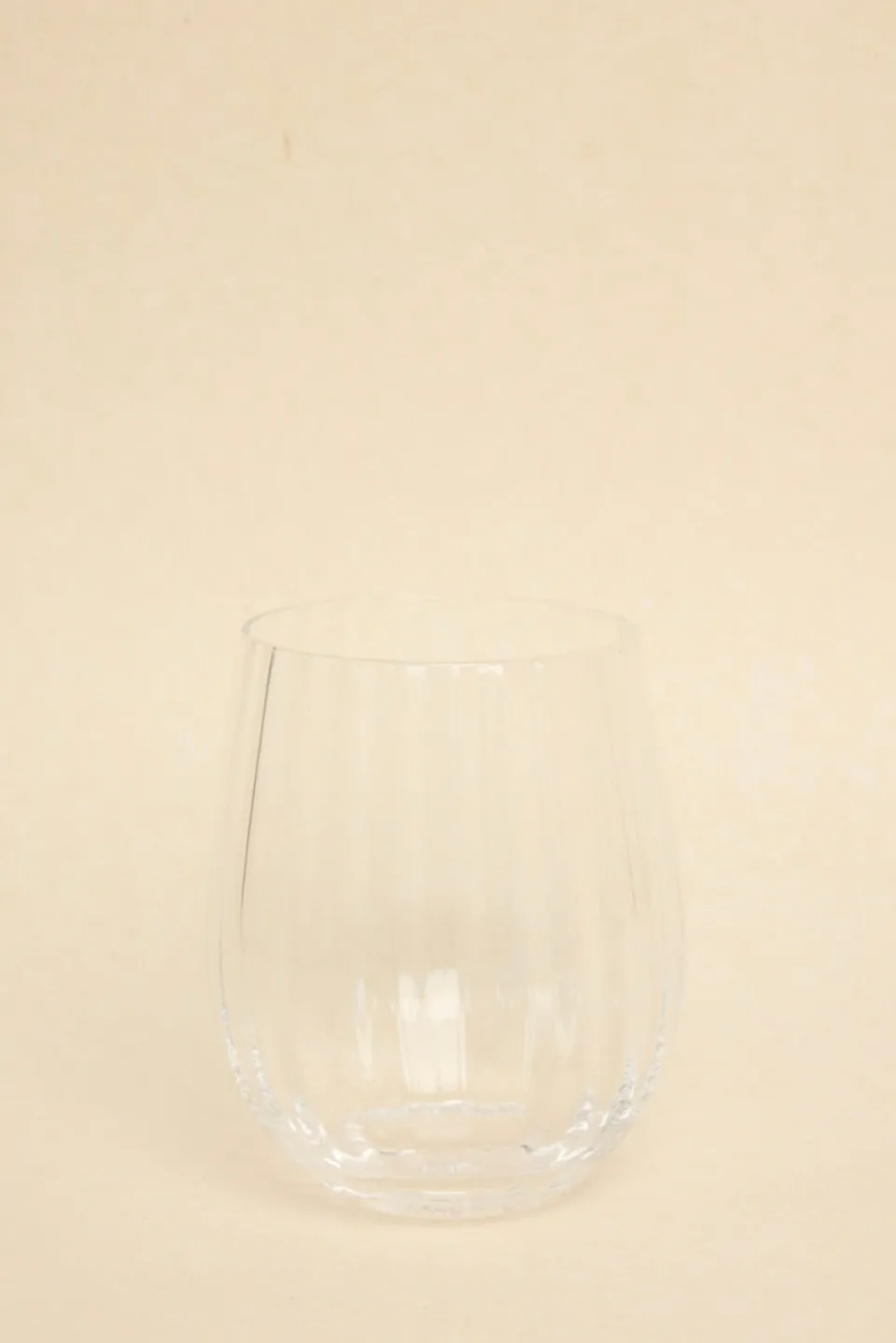 Willow u0026 Mae Ripple Clear Stemless Wine Glass