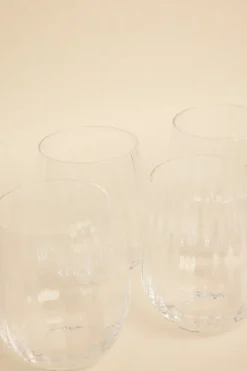 Willow u0026 Mae Ripple Clear Stemless Wine Glass