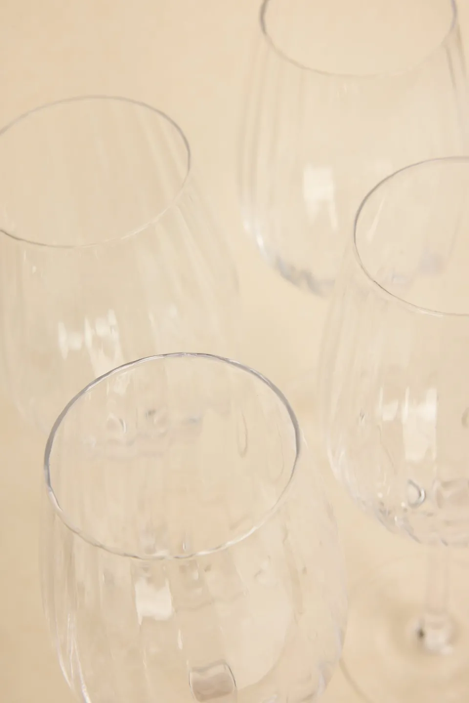 Willow u0026 Mae Ripple Clear Tall Wine Glass