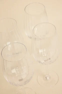 Willow u0026 Mae Ripple Clear Tall Wine Glass