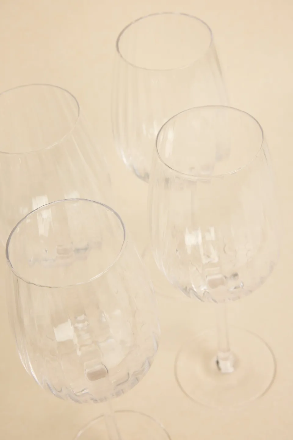 Willow u0026 Mae Ripple Clear Tall Wine Glass