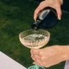 Willow u0026 Mae Ripple Pink Green Martini Glass