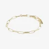 Pilgrim Ronja Rectangular Chain Link Gold Bracelet