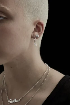 Stolen Girlfriends Club Rose Bud Stud Earrings EOL