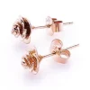 Stolen Girlfriends Club Rose Bud Stud Gold Plated