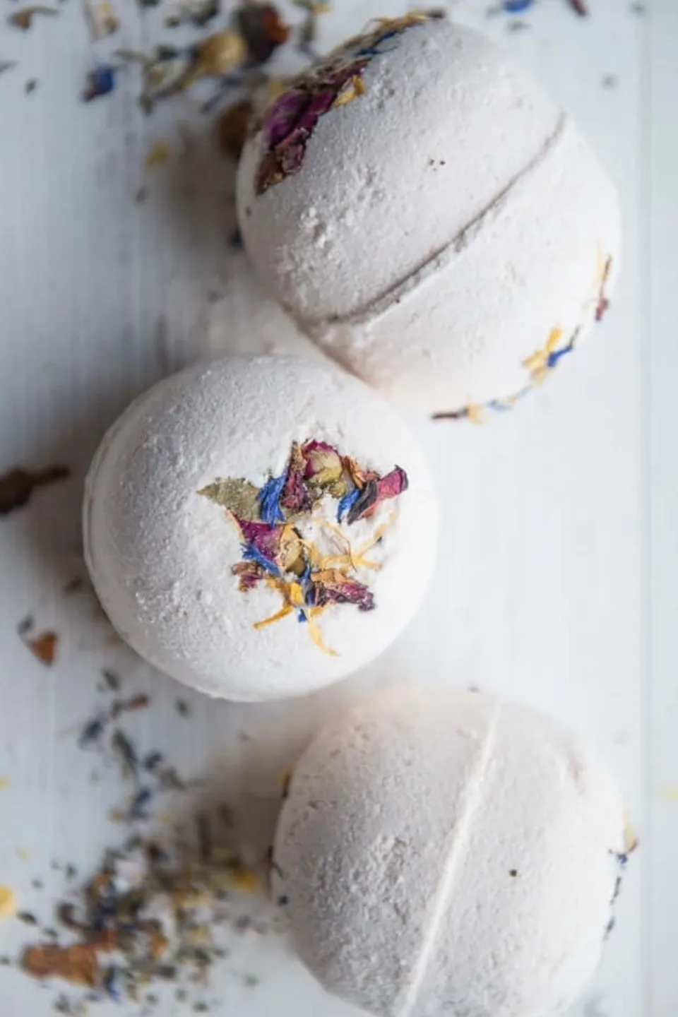 Gather + Harvest Rose Geranium + Pink Clay Natural Vegan Bath Bomb
