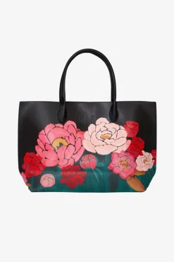 Coop Rose Were The Days Black Flower Bag