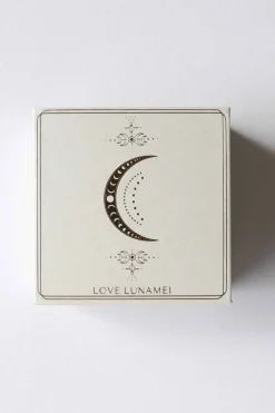 Love Lunamei Sacral 18k Gold Plate EOL Square Charm Lotus Necklace