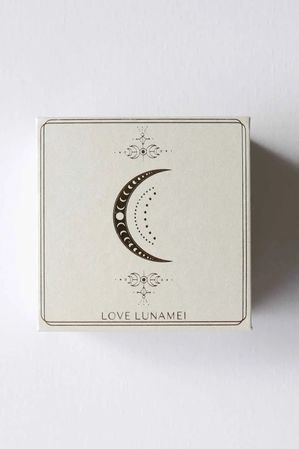 Love Lunamei Sacral 18k Gold Plate EOL Square Charm Lotus Necklace