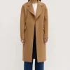 Assembly Label Sadie Camel Single Breasted Wool Coat