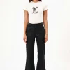 Rollas Sailor Black Scoop Coated Jean