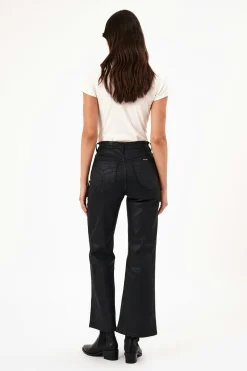Rollas Sailor Black Scoop Coated Jean