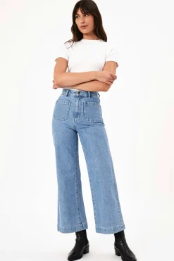 Rollas Sailor Lily Blue Long Denim Jean