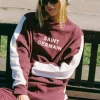 Araminta James Saint Germain Red Wine Knit Sweatshirt