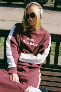 Araminta James Saint Germain Red Wine Knit Sweatshirt
