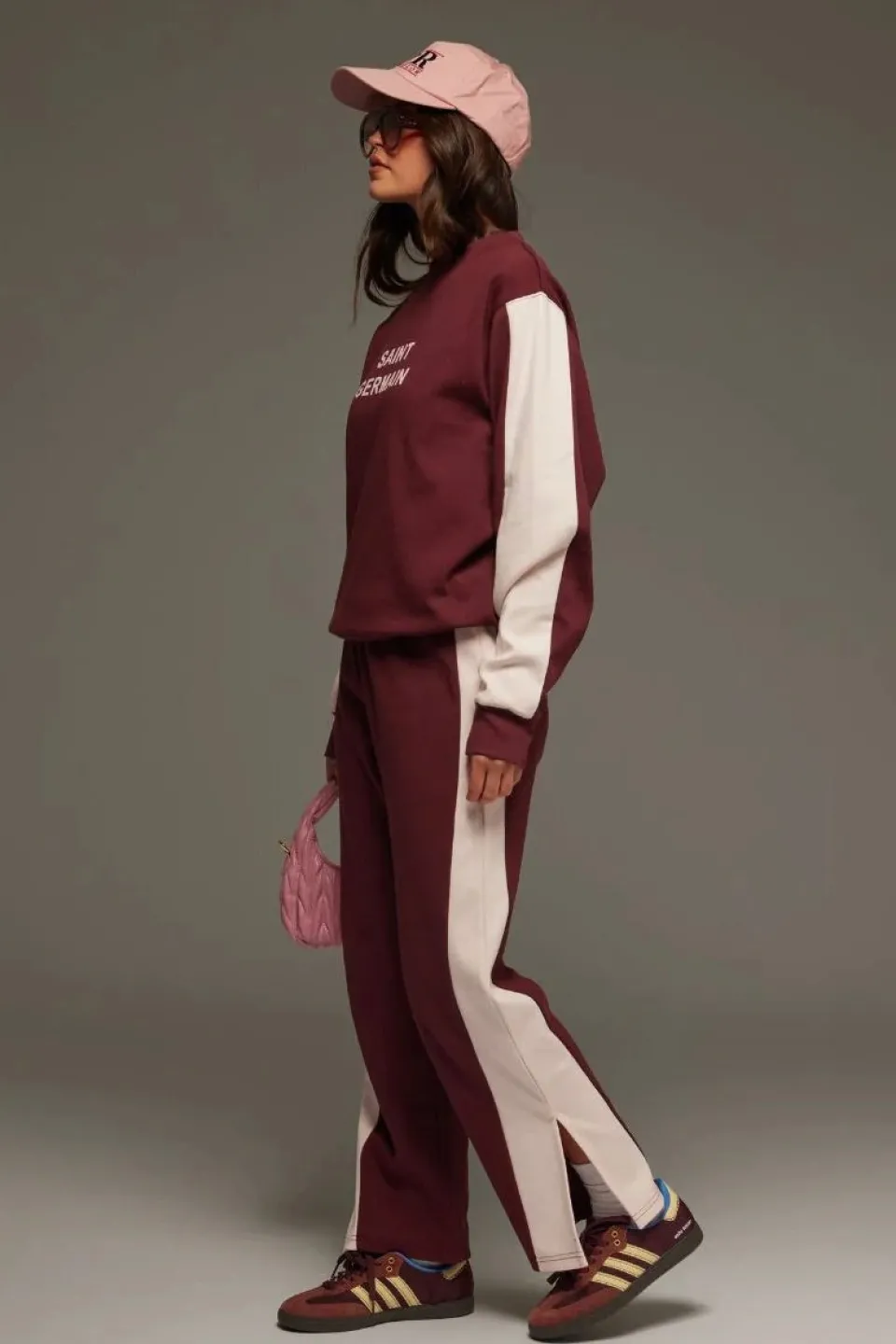 Araminta James Saint Germain Red Wine Knit Sweatshirt