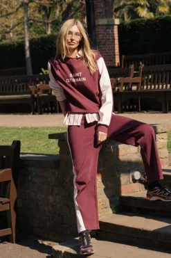 Araminta James Saint Germain Red Wine Knit Sweatshirt