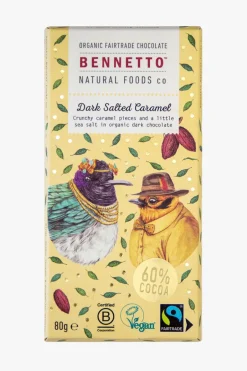 Bennetto Salted Caramel 80g Buttercup Dark Fairtrade Chocolate