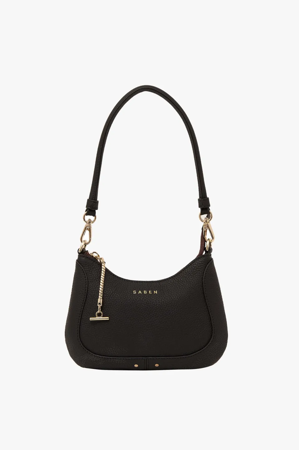 Saben Sammie Black Mini Leather Shoulder Bag