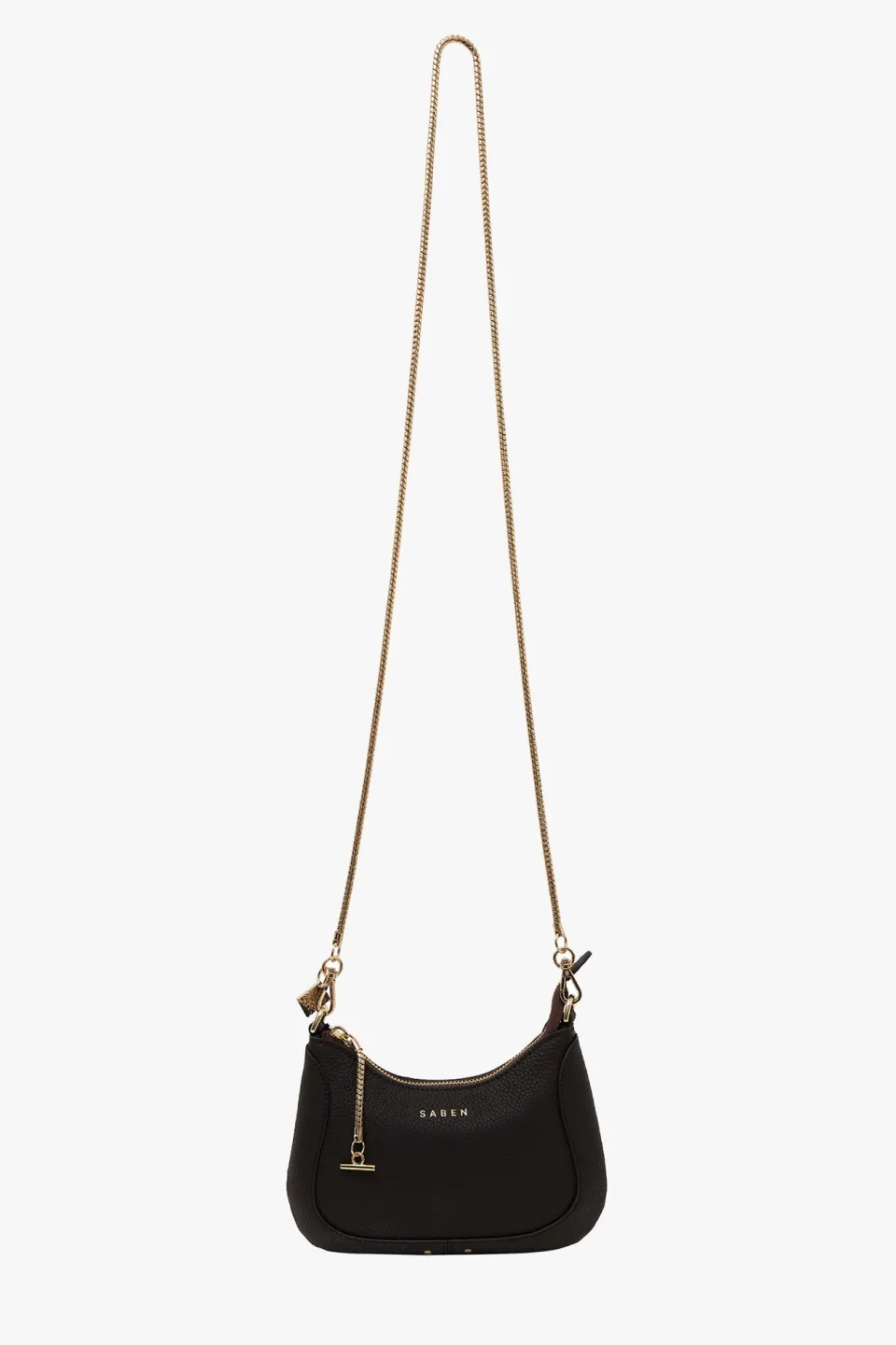 Saben Sammie Black Mini Leather Shoulder Bag