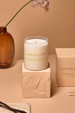Lyttelton Lights Sandlewood + Vanilla Medium 65hr Candle