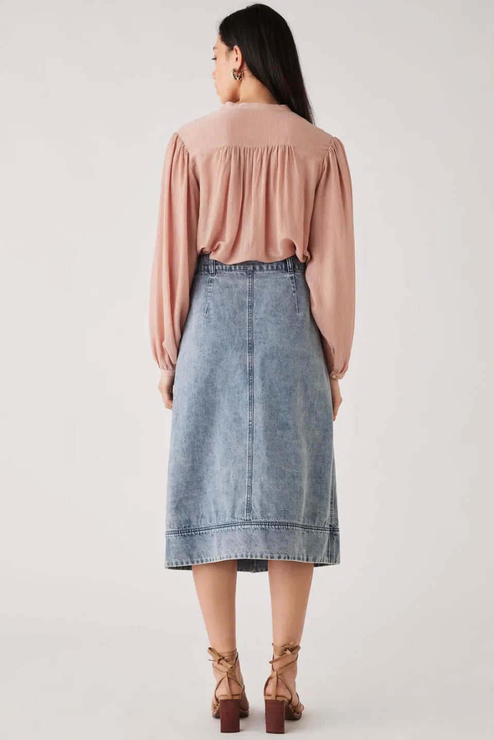 Esmaee Saskia Dusky Rose LS Blouse