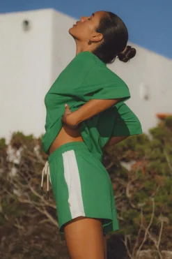 Araminta James Sebastian Deep Green Cotton Short